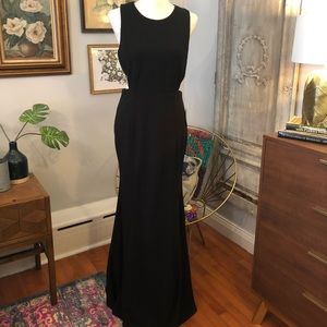 Lulus Full-Length Black Cut-Out Gown